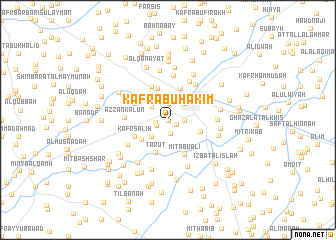 map of Kafr Abū Ḩākim