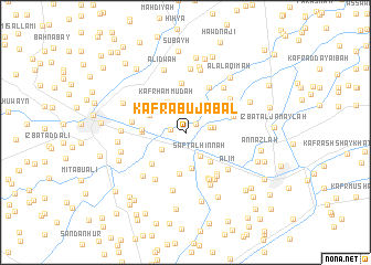 map of Kafr Abū Jabal