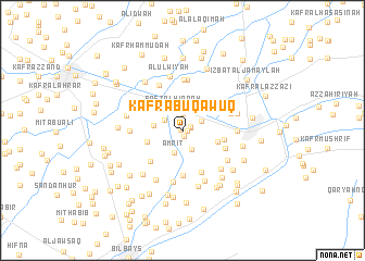 map of Kafr Abū Qāwūq