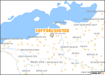 map of Kafr Abū Shanab