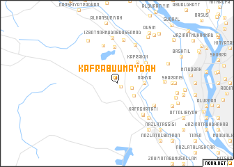 map of Kafr Abū ʼumaydah