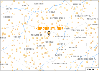 map of Kafr Abū Yūnus