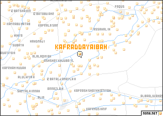 map of Kafr ad Dayāʼibah