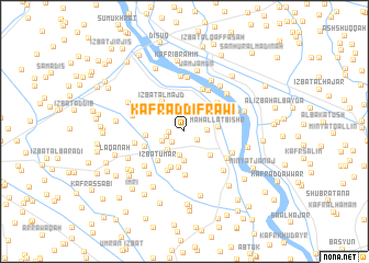 map of Kafr ad Difrāwī