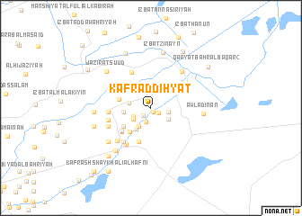 map of Kafr ad Diḩyāt