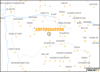 map of Kafr aḑ Ḑurrah