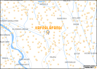 map of Kafr al Afandī