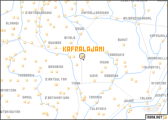 map of Kafr al ‘Ajamī