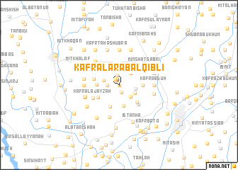 map of Kafr al ‘Arab al Qiblī