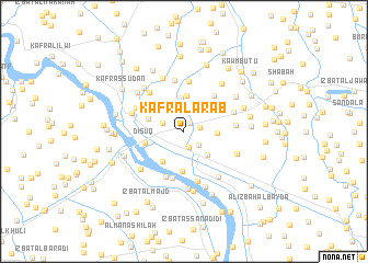 map of Kafr al ‘Arab