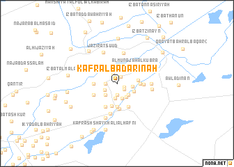 map of Kafr al Badārinah