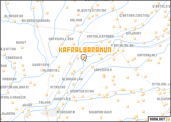 map of Kafr al Barāmūn