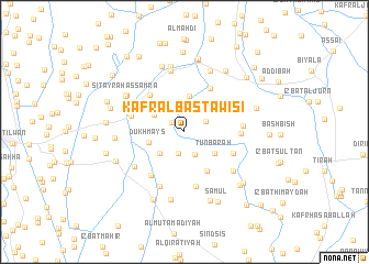 map of Kafr al Basţawīsī