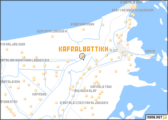 map of Kafr al Baţţīkh