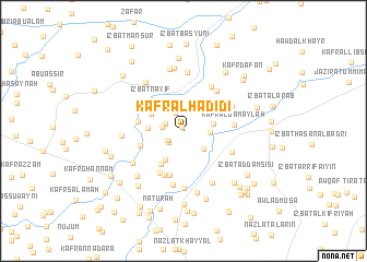 map of Kafr al Ḩadīdī