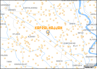 map of Kafr al Ḩājjah