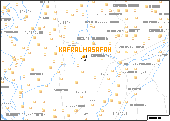 map of Kafr al Ḩaşāfah