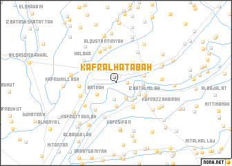 map of Kafr al Ḩaţabah