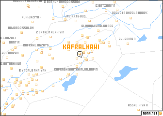 map of Kafr al Ḩāwī