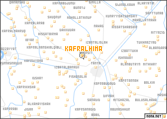 map of Kafr al Ḩimāʼ