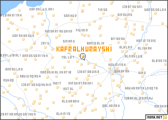 map of Kafr al Ḩurayshī