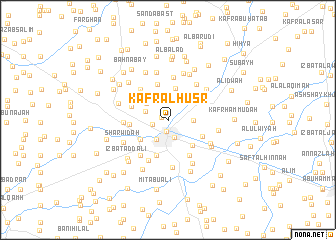 map of Kafr al Ḩuşr