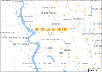 map of Kafr al Jalābiţah