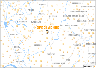 map of Kafr al Jammāl