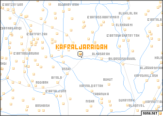 map of Kafr al Jarāʼidah