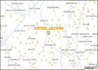 map of Kafr al Jazīrah