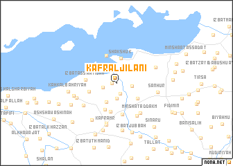 map of Kafr al Jīlānī