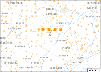 map of Kafr al Jindī