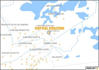 map of Kafr al Madīnah