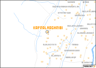 map of Kafr al Maghribī