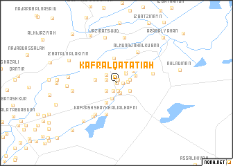 map of Kafr al Qaţāţi‘ah