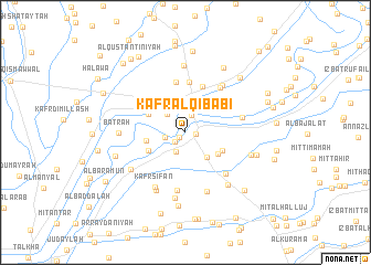 map of Kafr al Qibābī