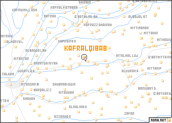 map of Kafr al Qibāb