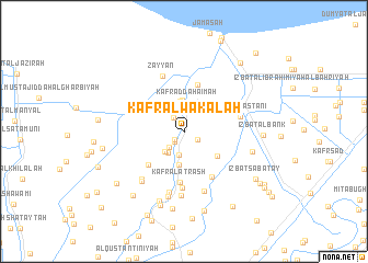 map of Kafr al Wakālah