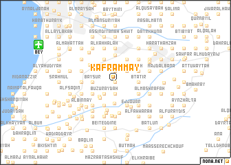 map of Kafr ‘Ammay