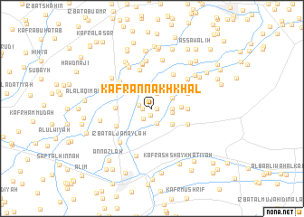 map of Kafr an Nakhkhāl