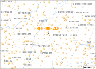 map of Kafr an Nazlah