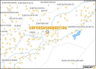 map of Kafr ash Shabānīyah