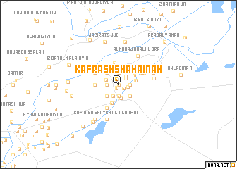 map of Kafr ash Shaḩāʼinah