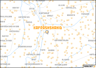 map of Kafr ash Shahīd