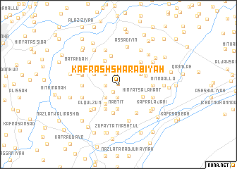 map of Kafr ash Sharābīyah