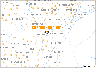 map of Kafr ash Shawbak