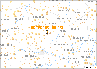 map of Kafr ash Shāwinshī