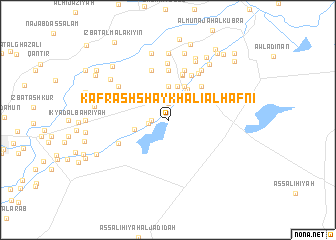 map of Kafr ash Shaykh ‘Alī al Ḩafnī