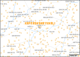 map of Kafr ash Shaykh ‘Alī