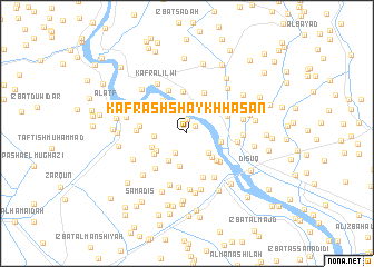 map of Kafr ash Shaykh Ḩasan